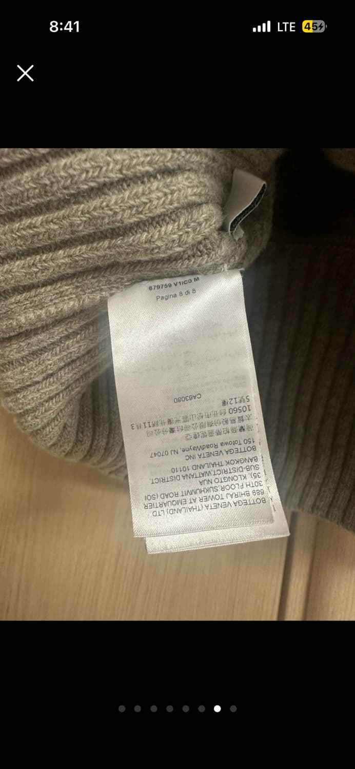 보테가 베네타 목폴라 니트 M RIVERBED 상품이미지7