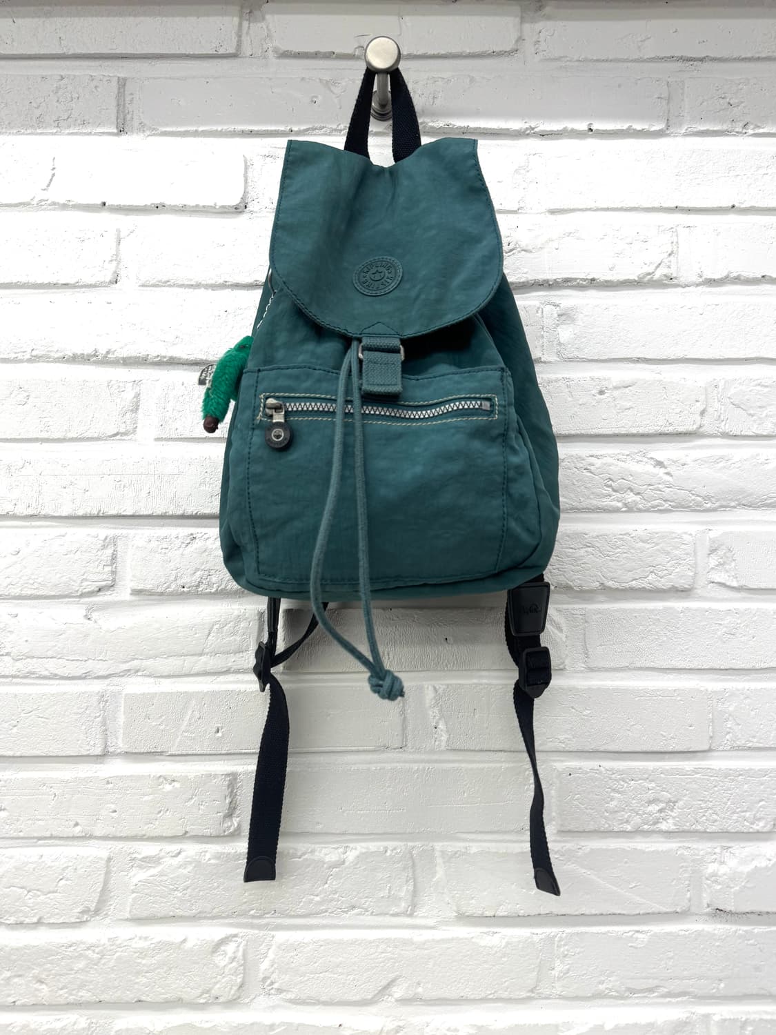 키플링 청록색 스트링 백팩 상품이미지2