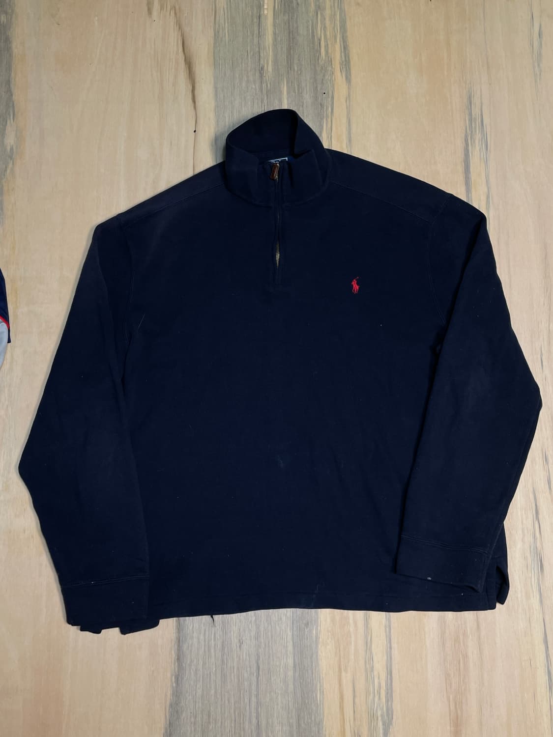 폴로 랄프로렌 네이비 레드포니 반집업 니트 XL 상품이미지2