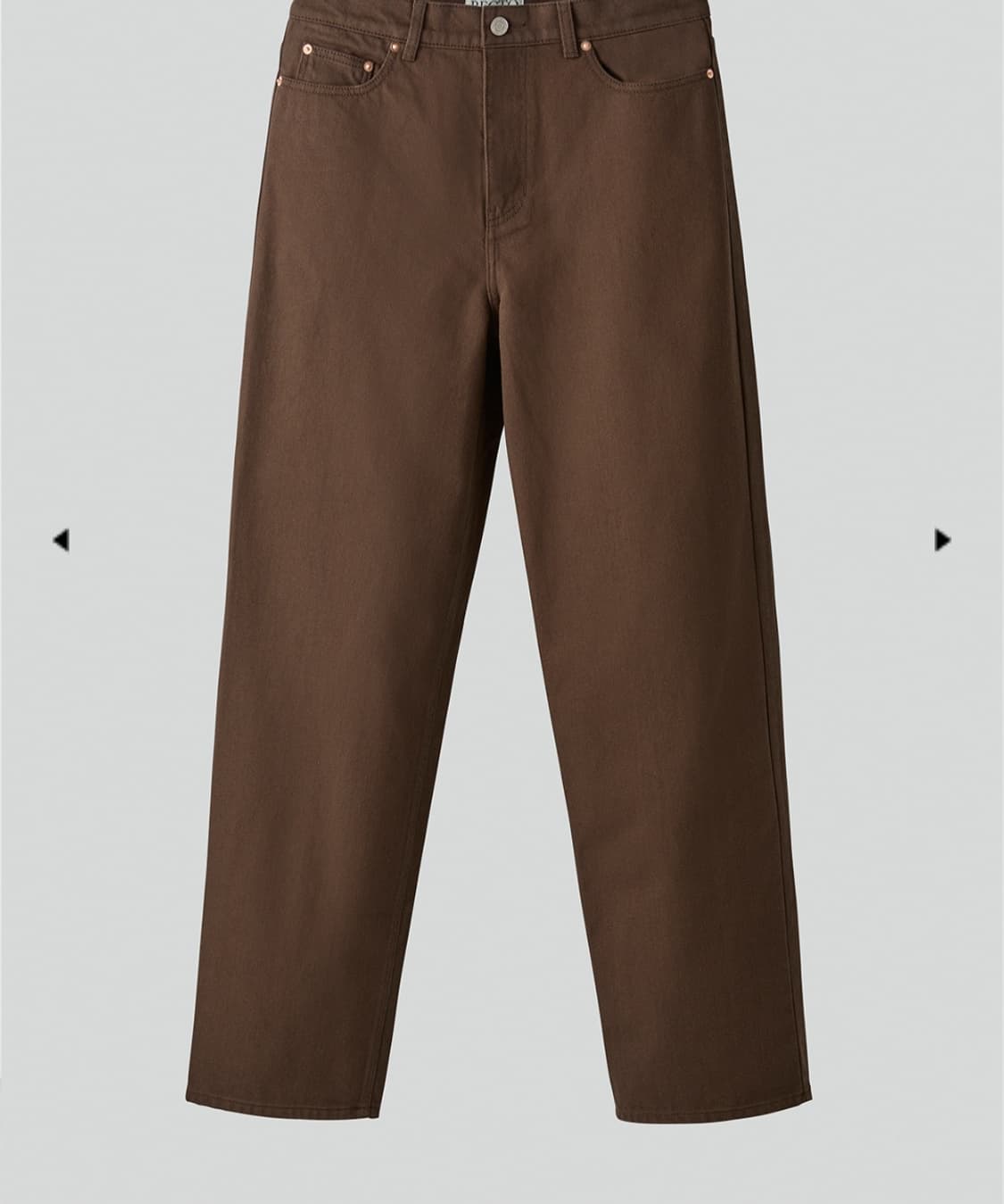 렉토 레귤러핏 데님 팬츠 빈티지 브라운 m 상품이미지1