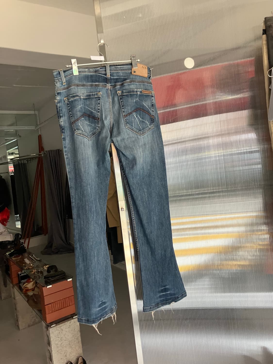 알마니 익스체인지 세미부츠컷 데님팬츠 상품이미지4