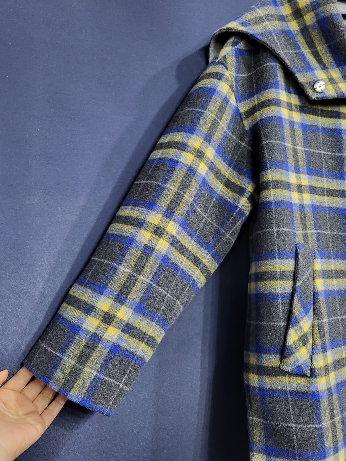 Leshop 핸드메이드 빅카라 오버핏 코드자켓 상품이미지3