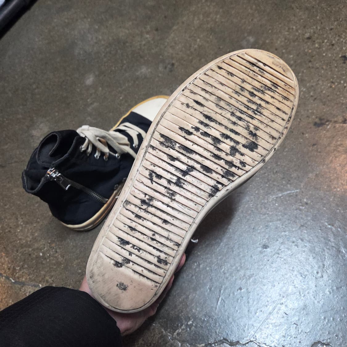 릭오웬스 다크쉐도우 라몬즈 하이 릭컨하이 (42) 상품이미지4