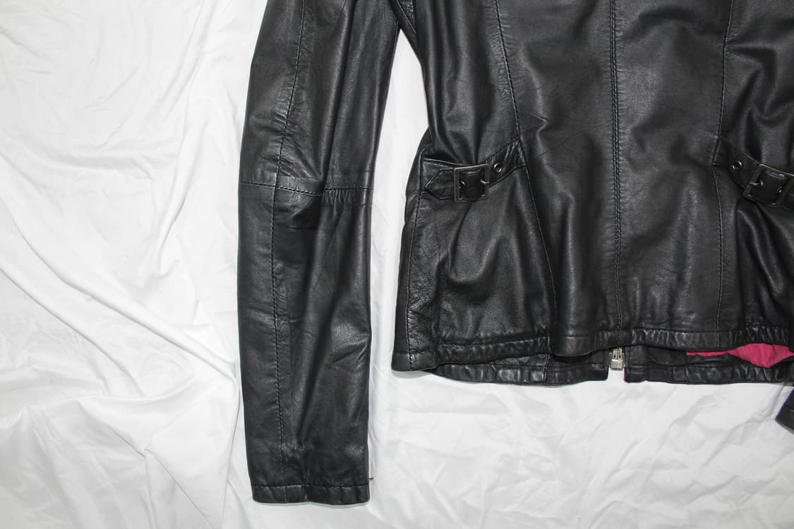 Superdry 수퍼드라이 더블넥 램스킨 레더 바이커 자켓 상품이미지7