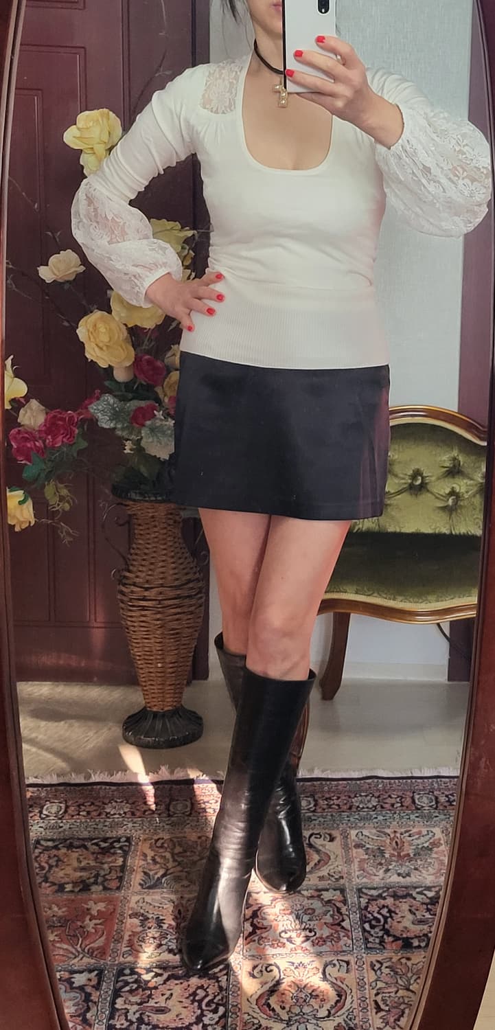 프랑스 모르간 레이스 소매 니트  상품이미지2