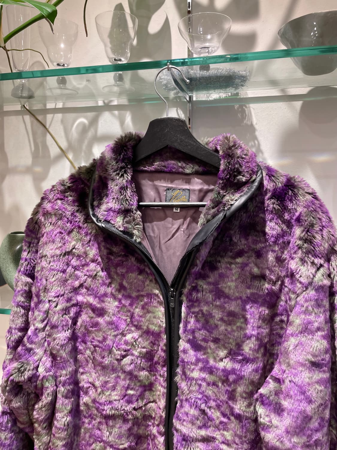 니들스 uneven printed faux fur jacket 상품이미지5