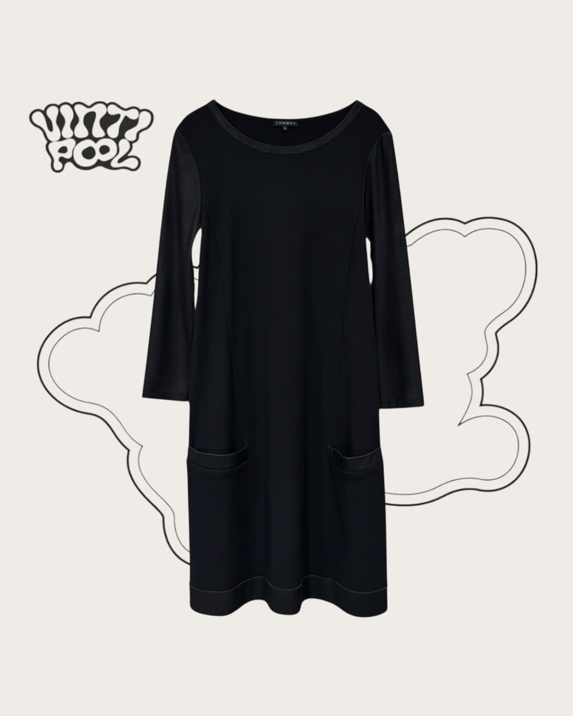 Theory 띠어리 울혼방 블랙 포켓 원피스 S 상품이미지1