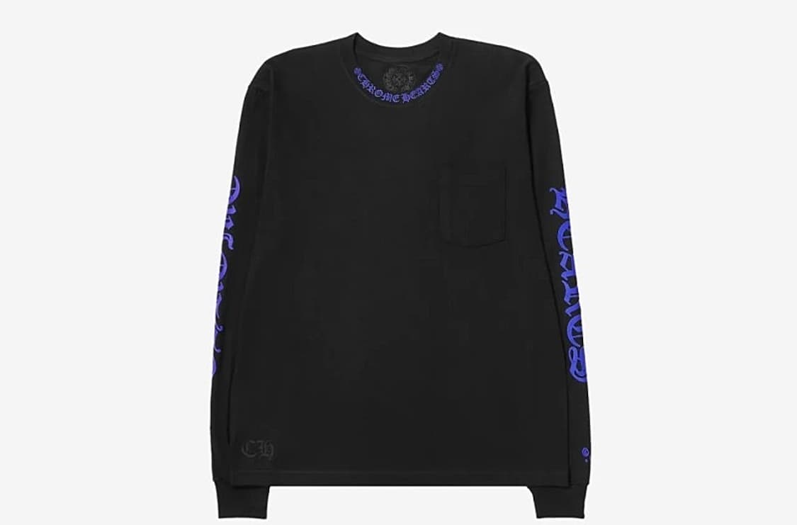 [XL] 크롬하츠 넥로고 롱슬리브 티셔츠 상품이미지1