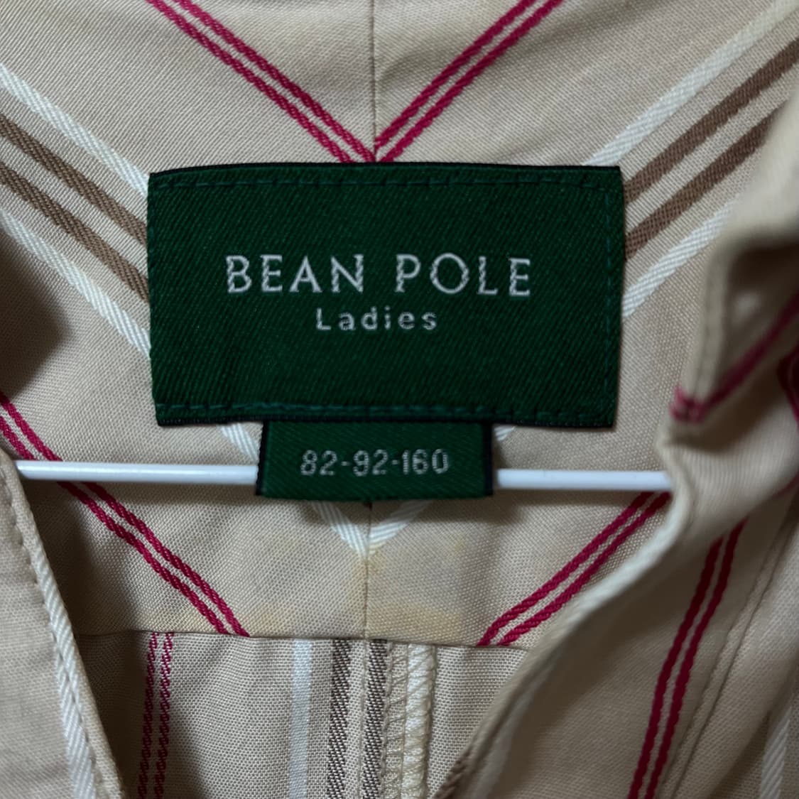 빈폴 레이디스 스트라이프 반팔 셔츠 원피스 82-92-160 상품이미지7