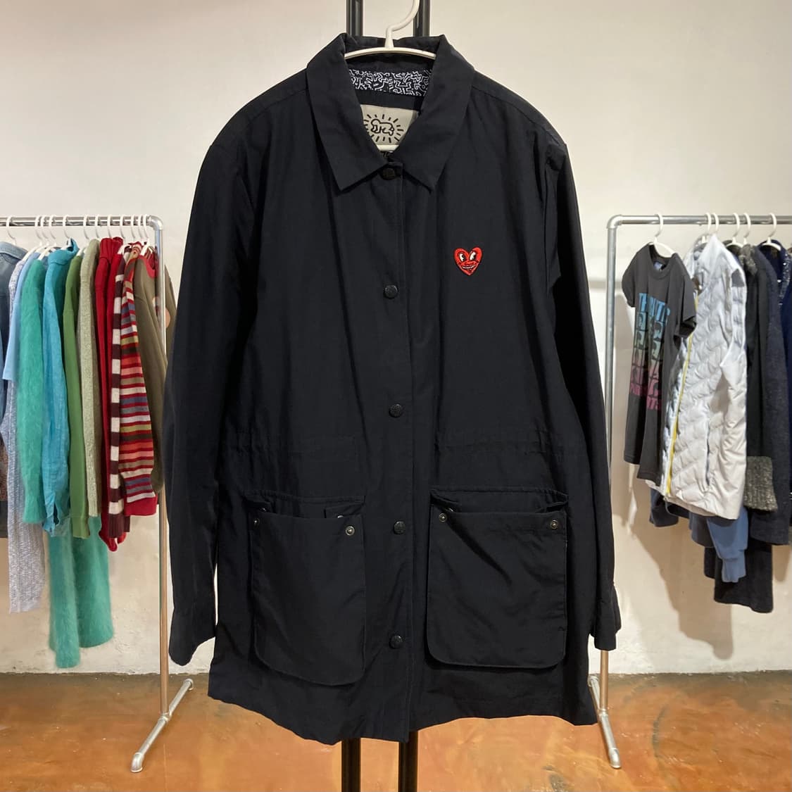 빈티지 하트 자수 코치 자켓 상품이미지4