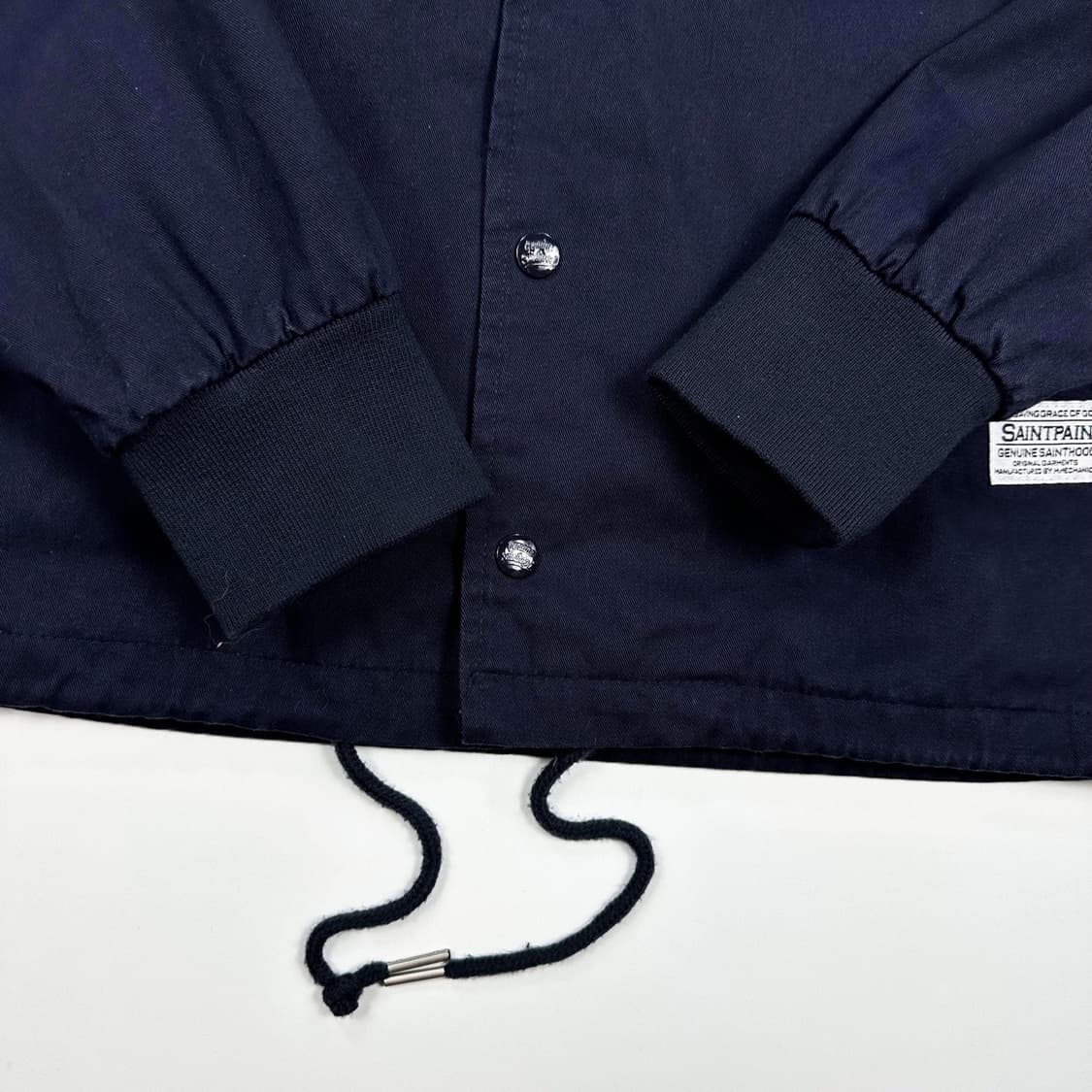 세인트페인 미카엘 네이비 코튼 코치자켓 (M) 상품이미지6
