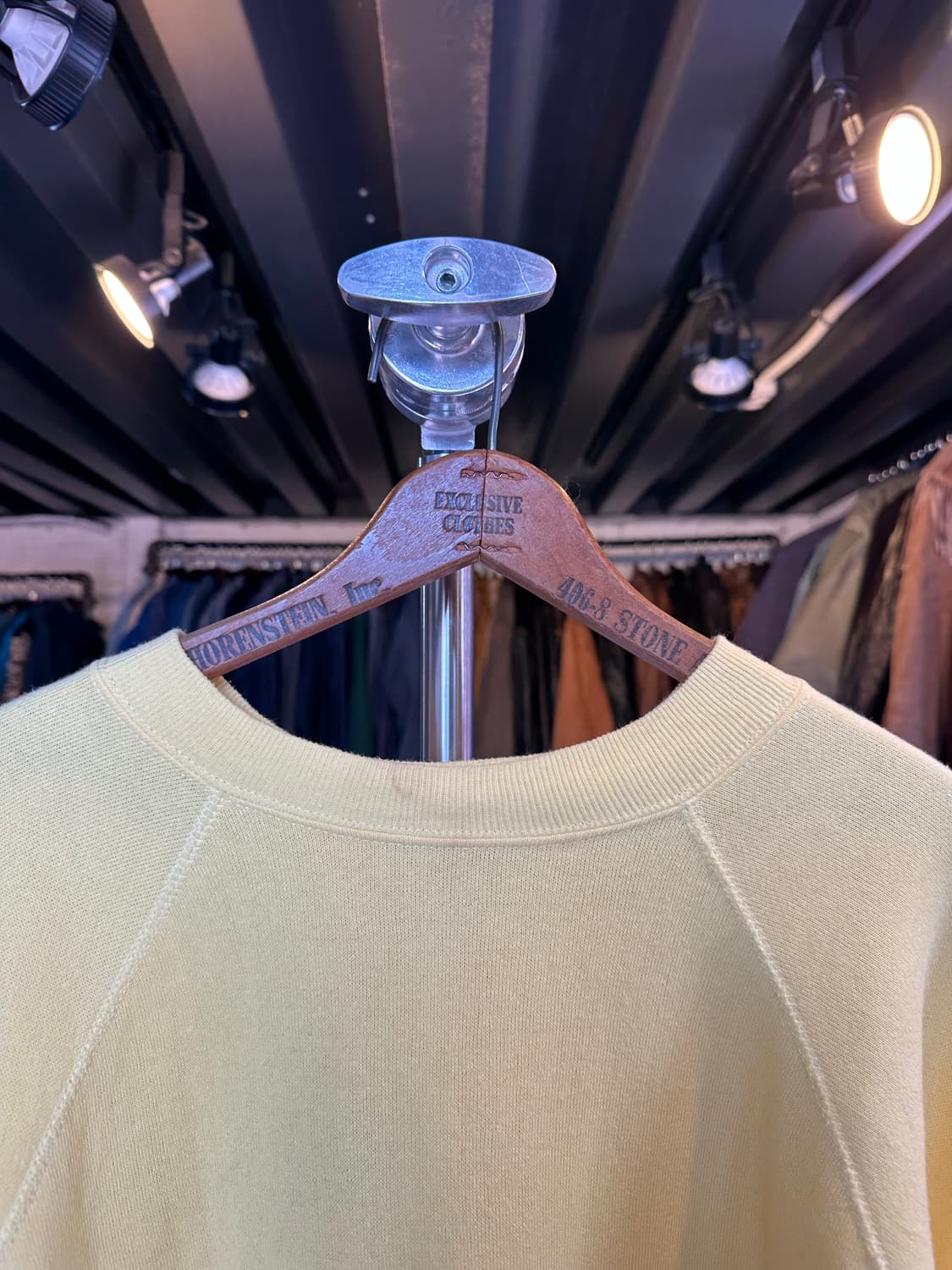 90s 50/50 플레인 스웻셔츠 옐로우 made in usa  상품이미지3