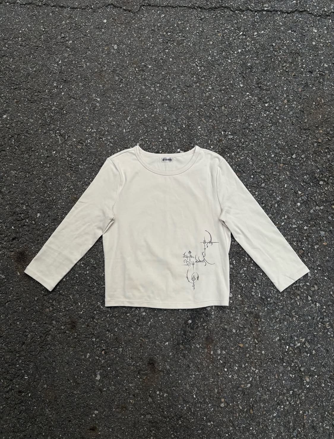 3/4 sleeve tee- ecru 상품이미지1