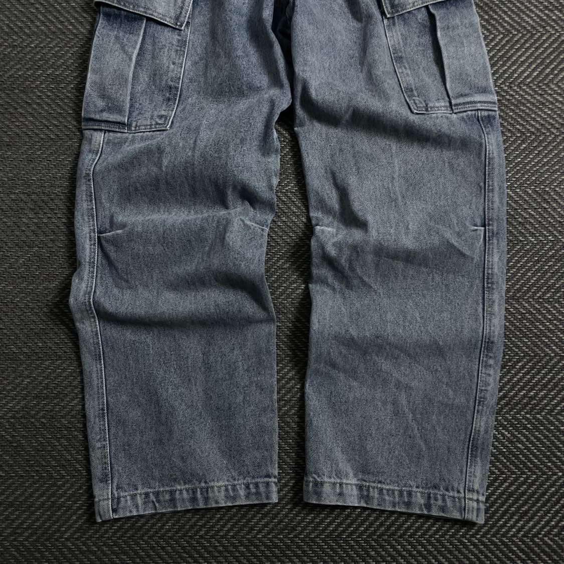 ESN 빈티지 워시드 유틸리티 데님 카고 팬츠y 4509 상품이미지3