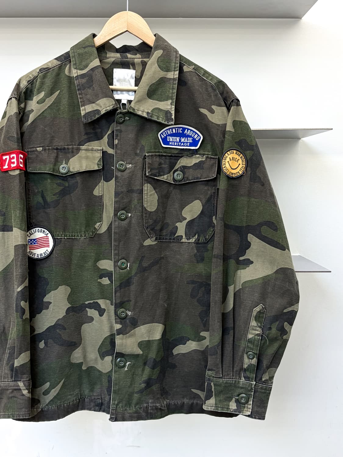 파워투더피플 멀티 패치 카모 BDU 자켓 상품이미지3