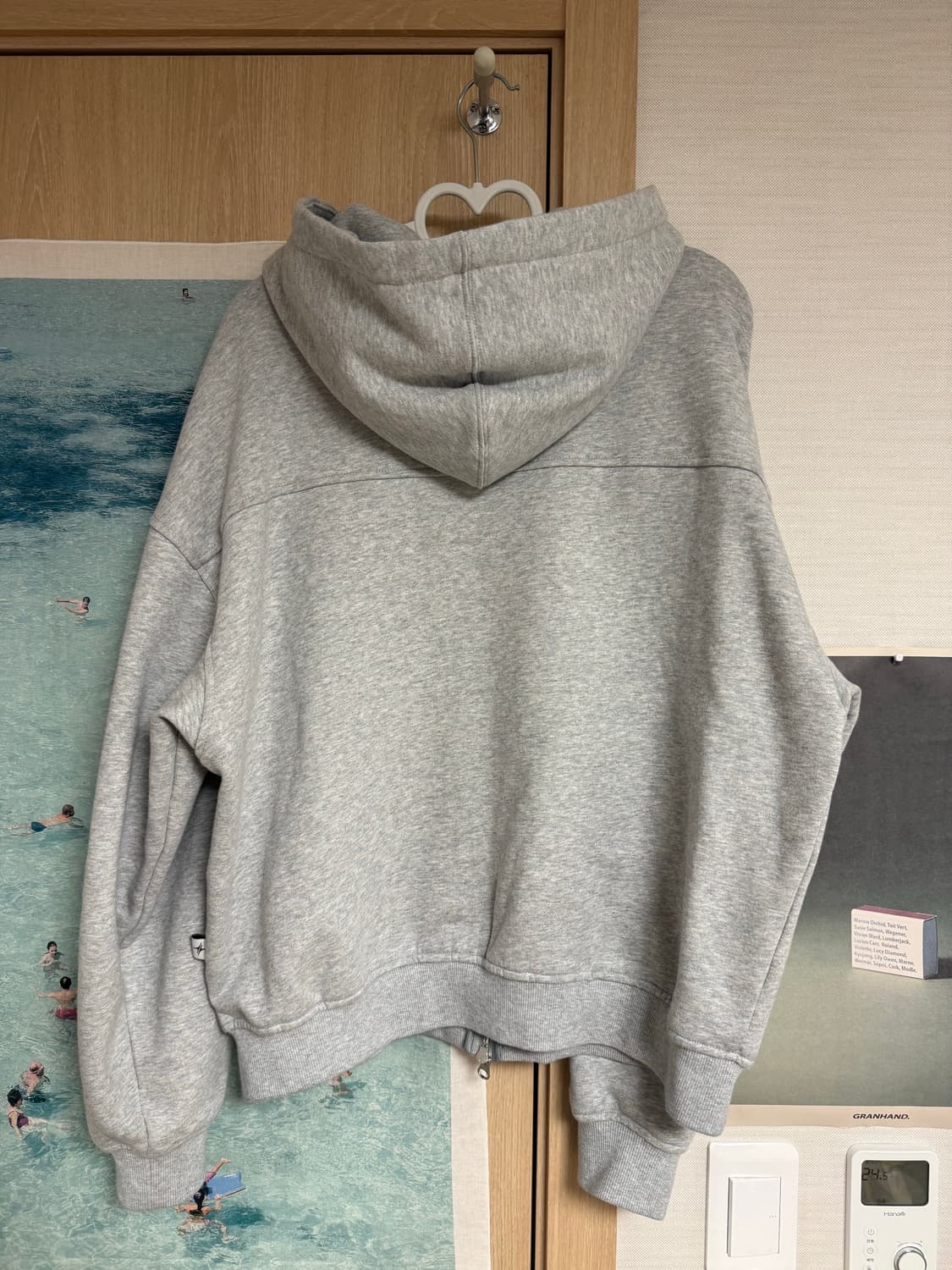 etce NY CROSS HOOD ZIP UP (GRAY) 라지 L 상품이미지4