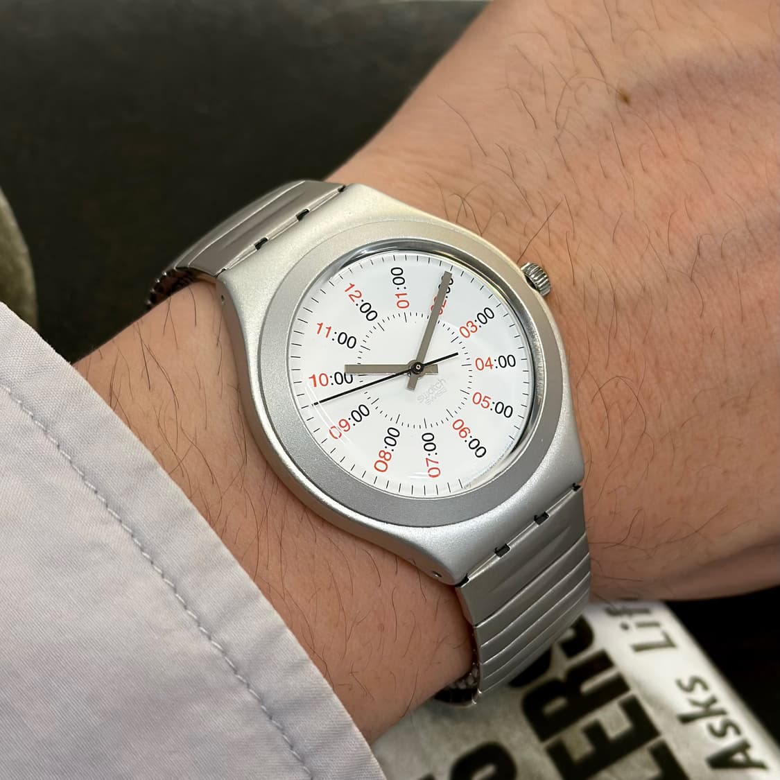 95년판) 빈티지 스와치 익스팬션 실버 perfect12 상품이미지1