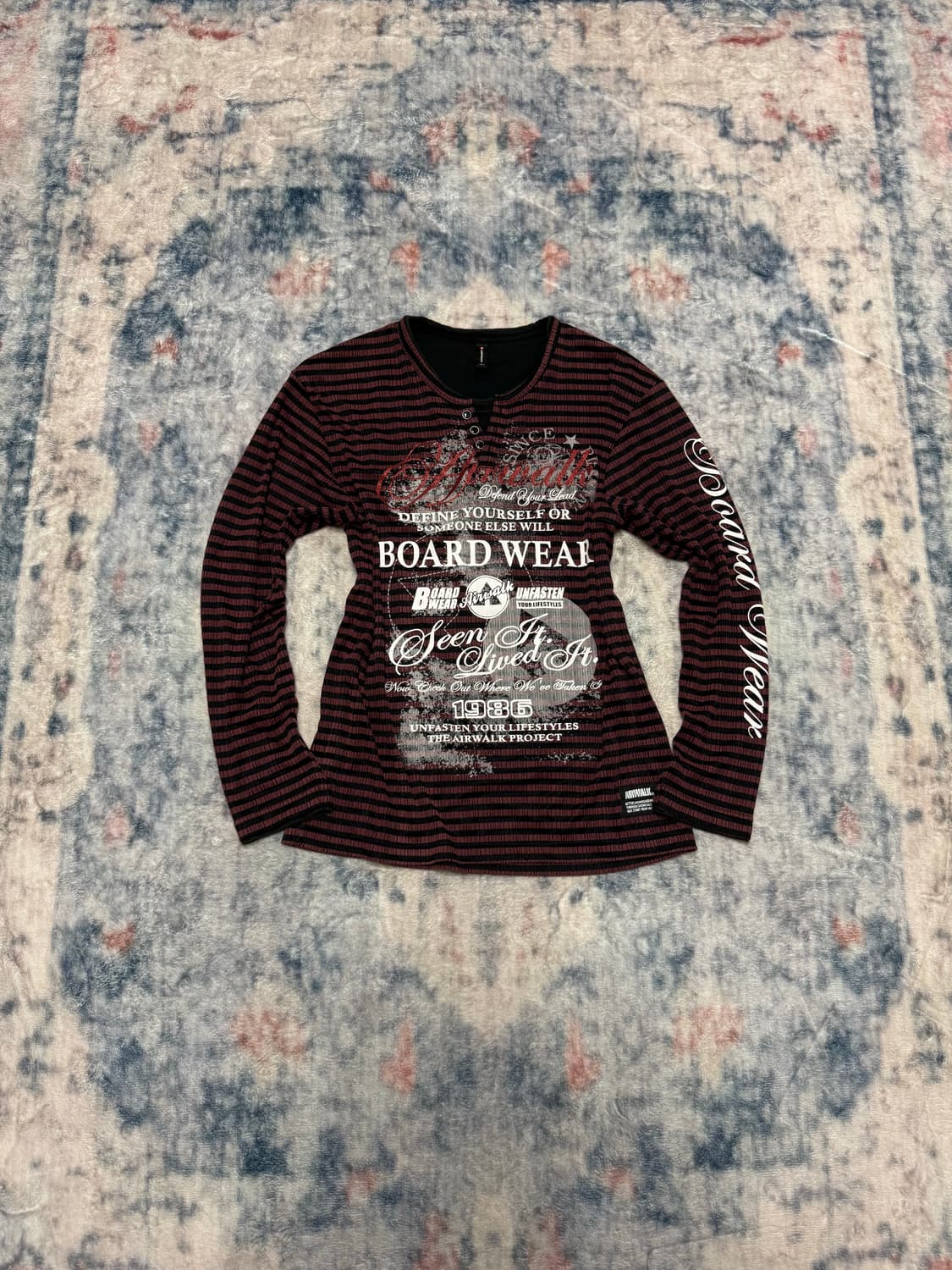 Airwalk 00s stripe lettering cut sew 상품이미지2