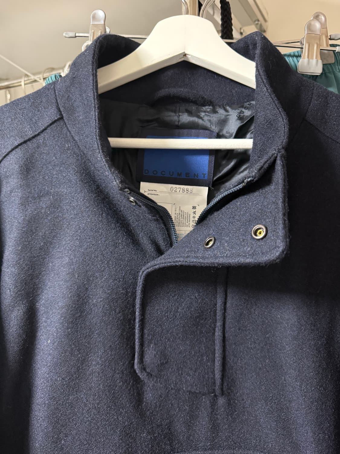 도큐먼트 울멜톤 아노락 자켓 네이비 XL 상품이미지3