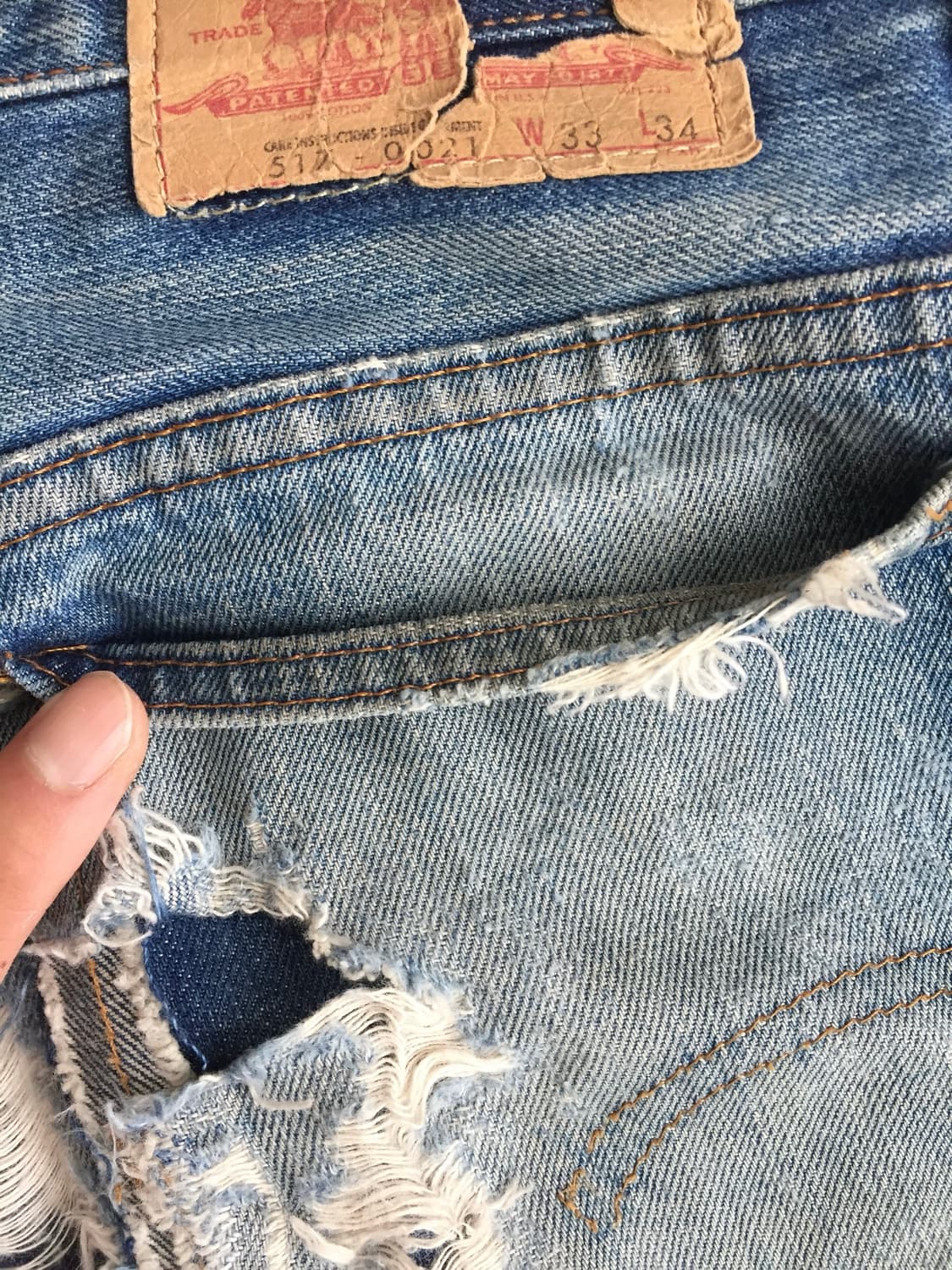 00‘s USA levis 517 big E 리바이스 lvc 71517 상품이미지7