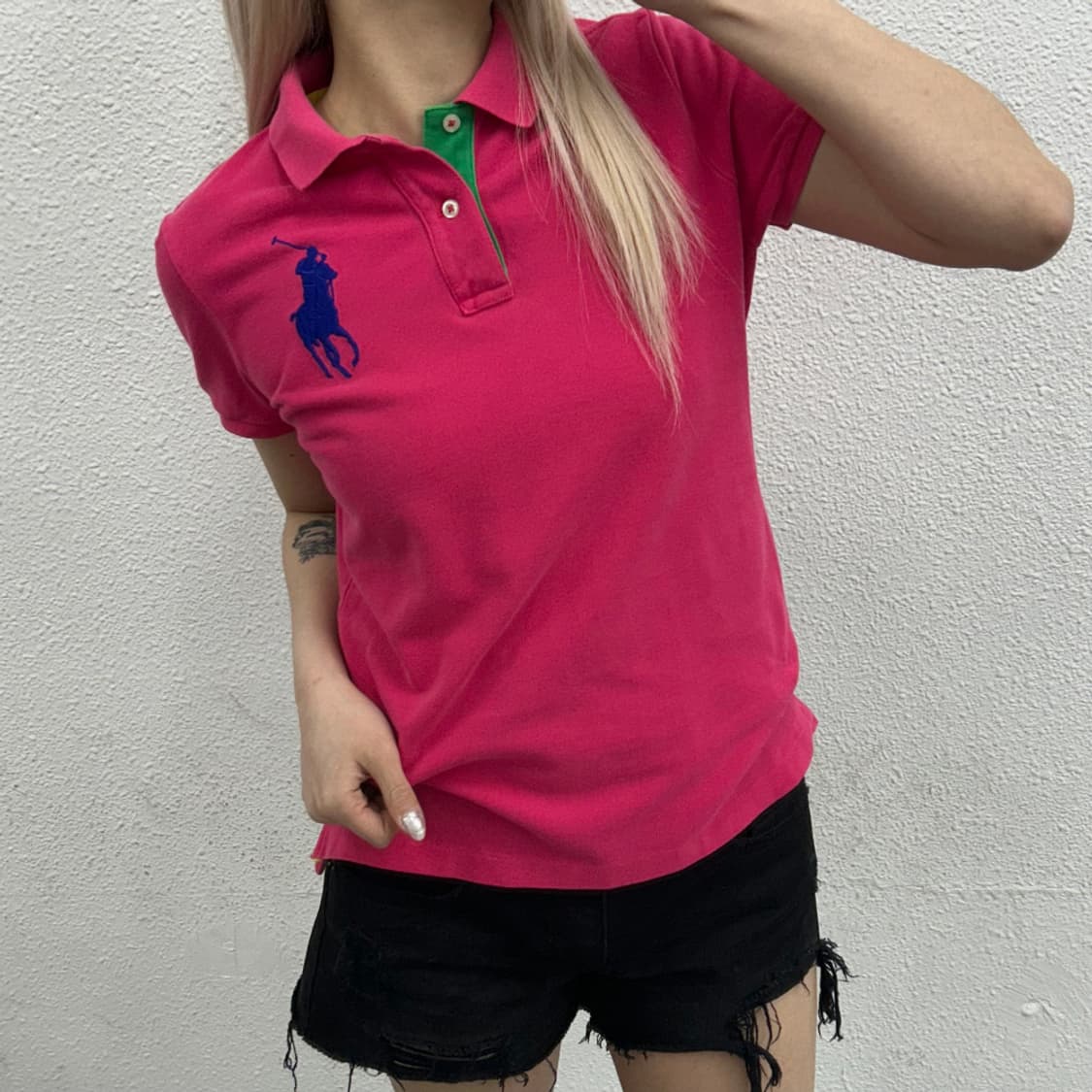 폴로 랄프로렌 블루포니 딥핑크 pk 반팔 M 상품이미지1