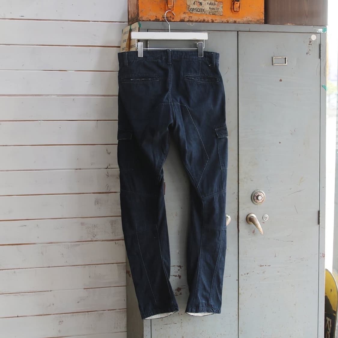 (착용컷) X'tyle 슬림 카고 팬츠 (32-33) 상품이미지3