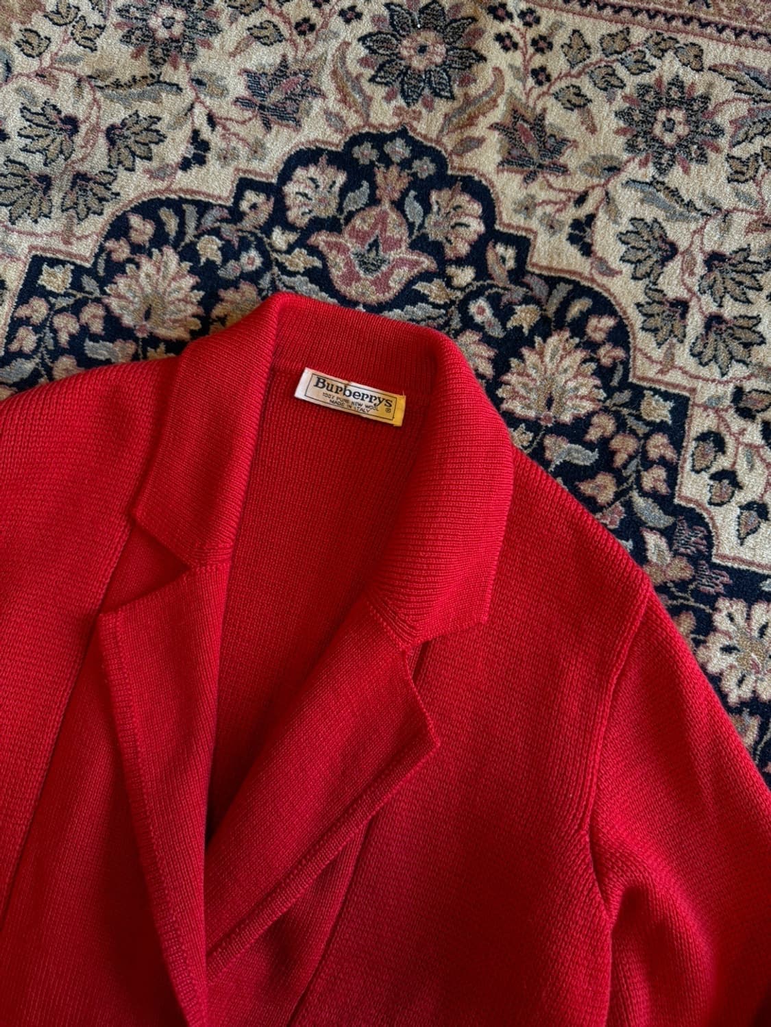 버버리 이탈리아 메이트 80s 금장 가디건 여성66-77 상품이미지5