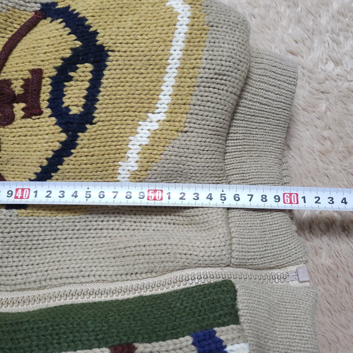 빈티지 니트후드집업 m  상품이미지7