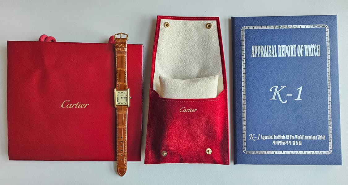 까르띠에 탱크머스트 빈티지 라지 쿼츠 상품이미지6