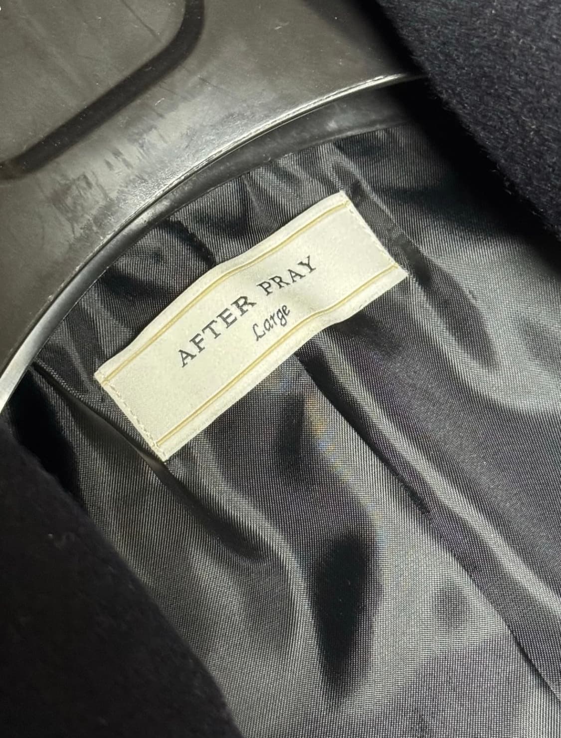 AFTER PRAY 24FW 투어리스트 발마칸코트 네이비 L 상품이미지3