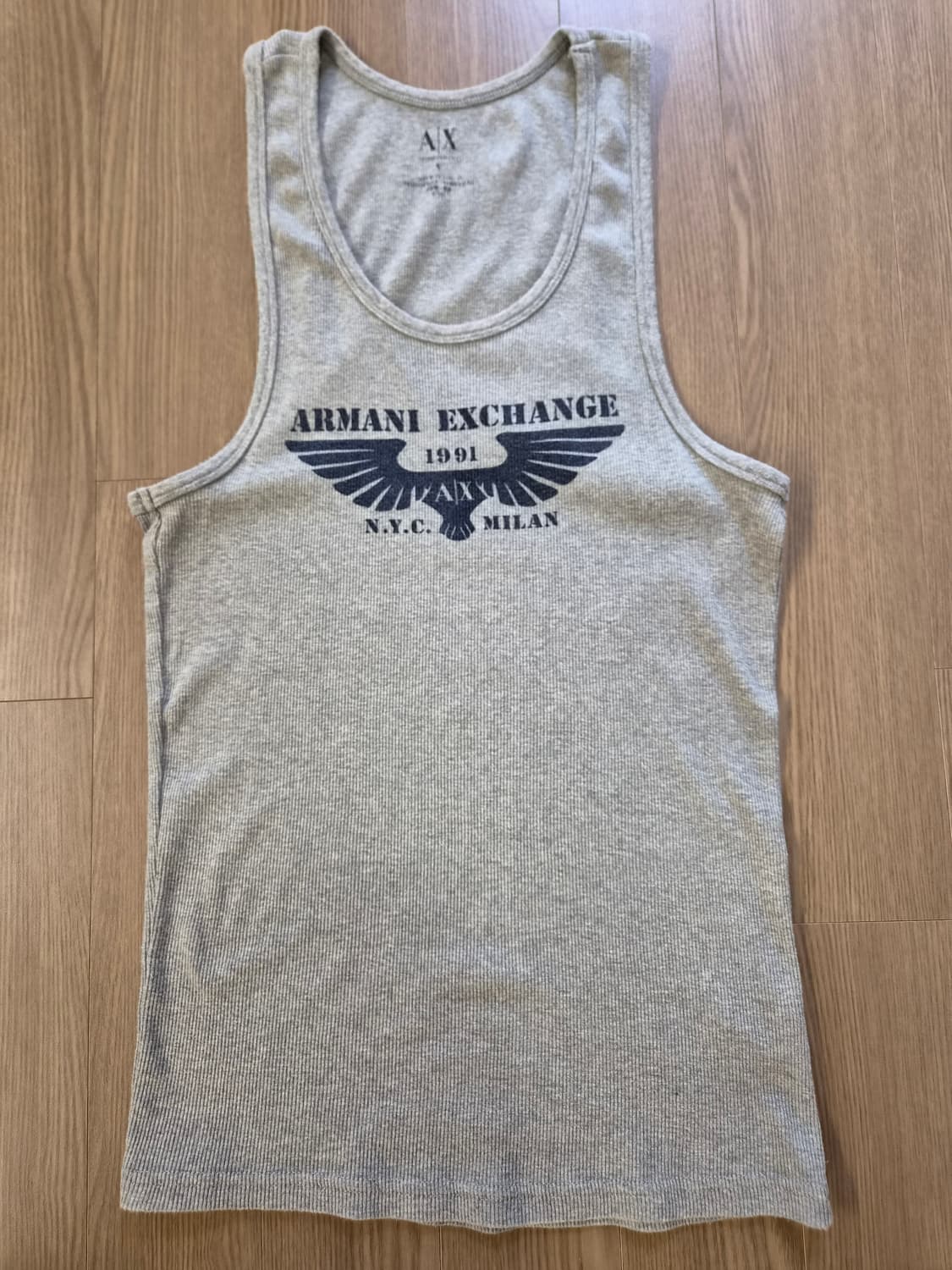 알마니(ARMANI) 익스체인지 골지 나시 슬리브리스 상품이미지1