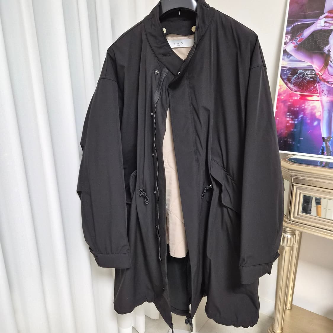이로 IRO 남성 블랙 MADELEINE 디테쳐블 피쉬테일 점퍼 상품이미지9
