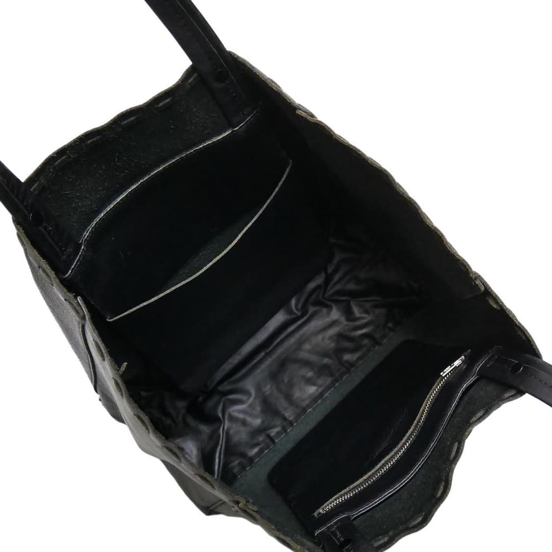 요지 야마모토  FEMME 소가죽 토트백 블랙 상품이미지5