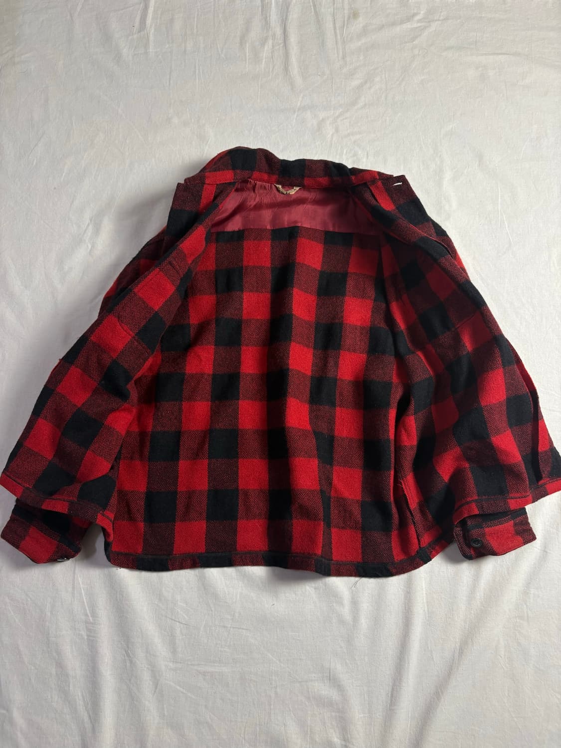 80s 버팔로 체크 셔츠 자켓 2XL 상품이미지3