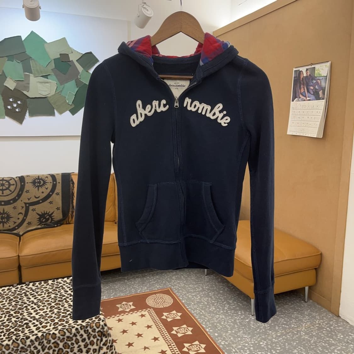 아베크롬비 올드스쿨 Y2K 러블리힙 슬림핏 후드집업 XL C09183 상품이미지3