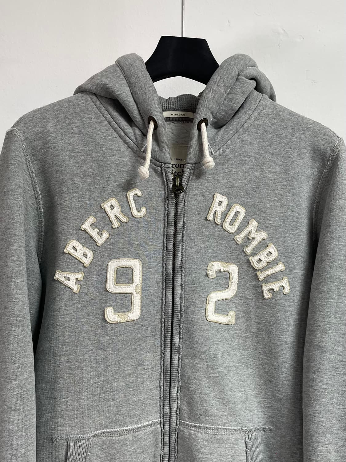 아베크롬비 빈티지 그레이 후드집업 (on.133)    상품이미지2