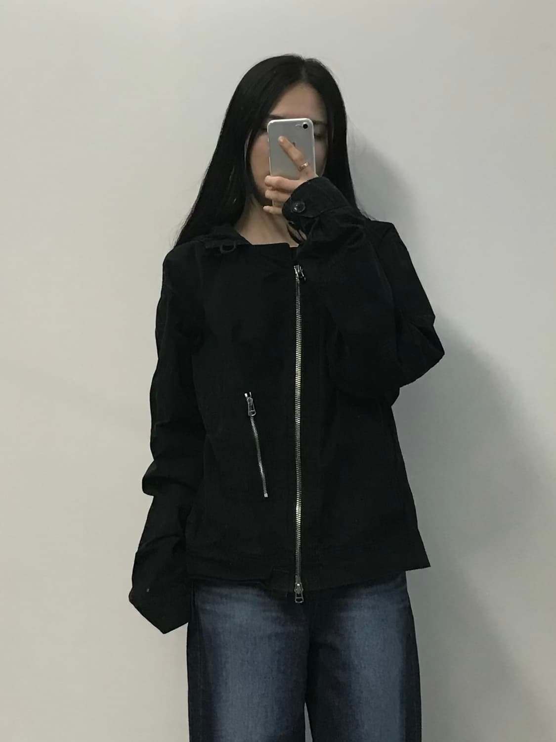 폴로 랄프로렌 블랙 코튼 후드 자켓 상품이미지1