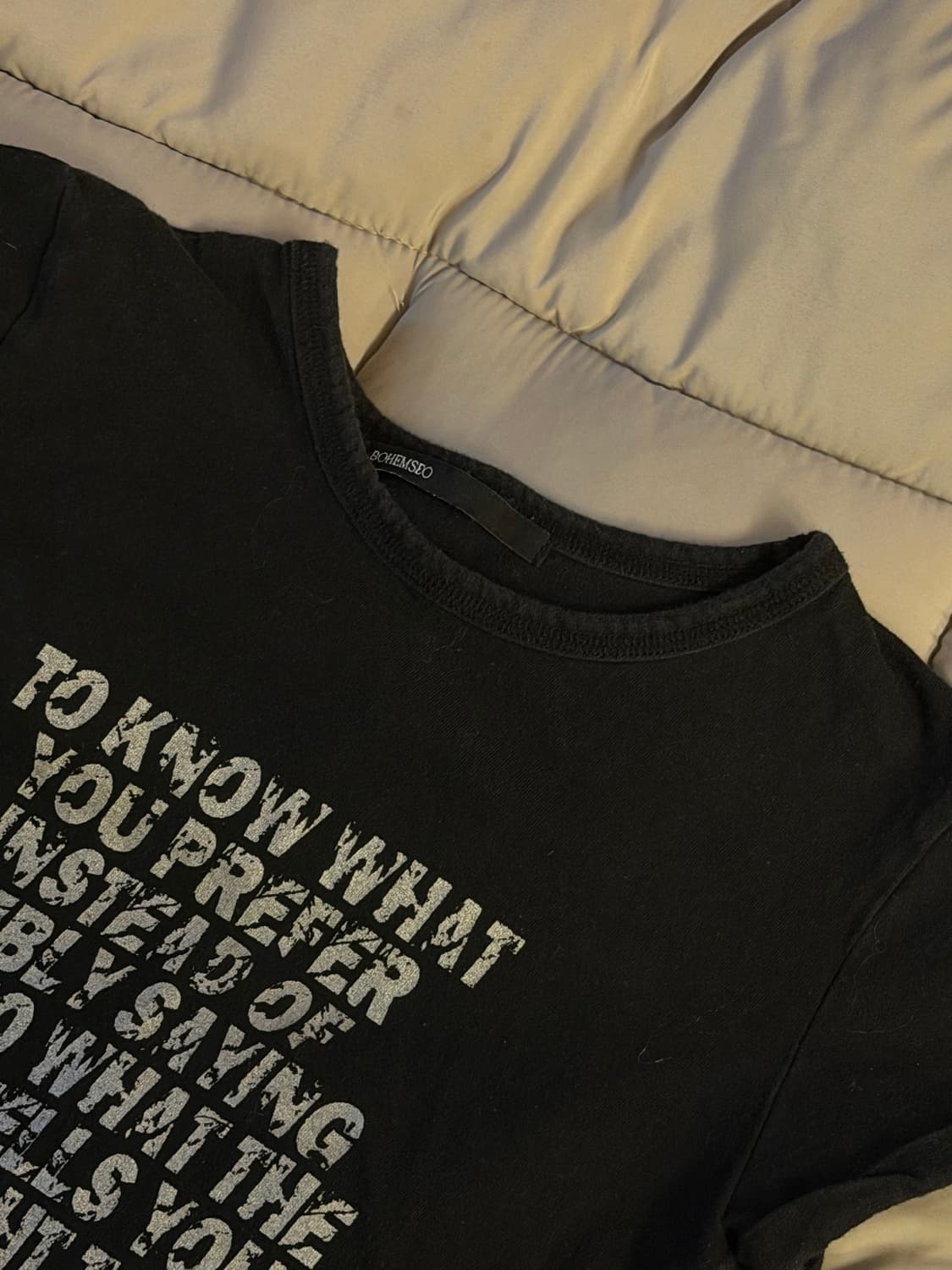 보헴서 실버 프린팅 티 S 상품이미지3