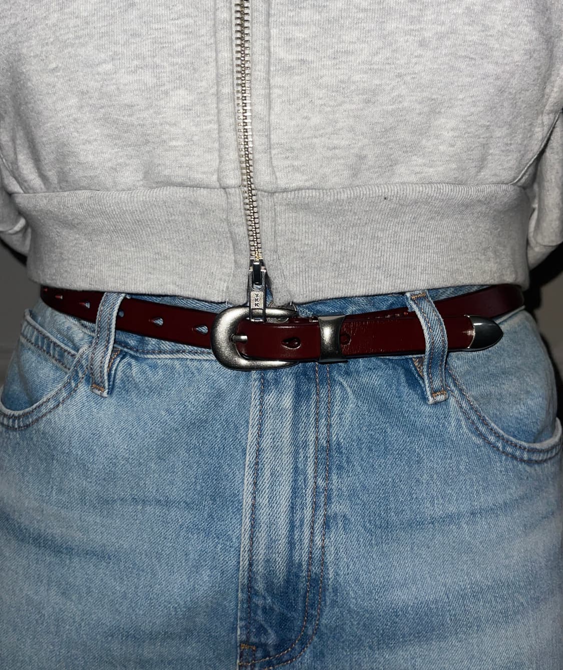 러스틱 리얼가죽벨트 (2cm) 아워레가시무드 상품이미지1