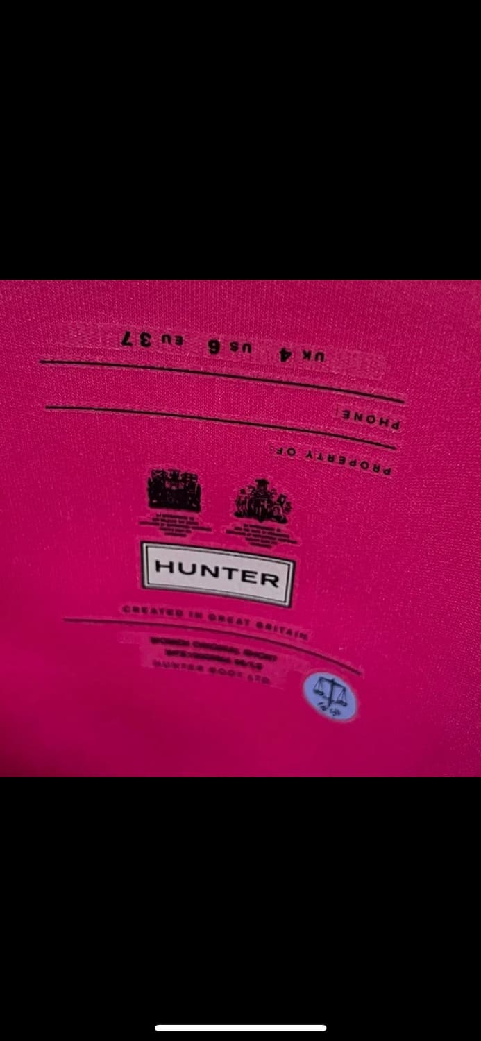 헌터 핑크 부츠 미디부츠 미들부츠 레인부츠 오리지날 숏 상품이미지7