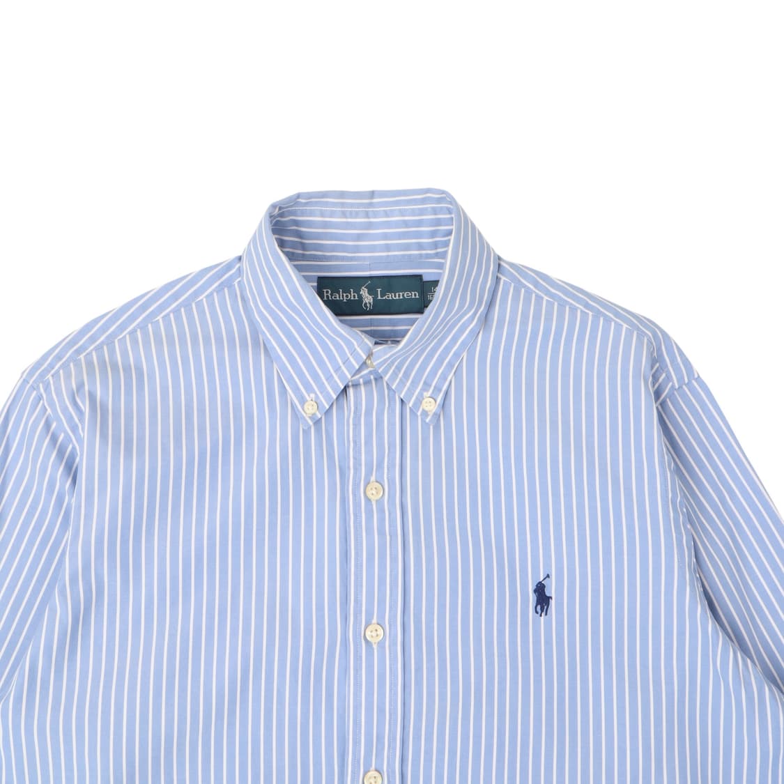 폴로 랄프로렌 라이트 블루 스트라이프 코튼 셔츠 상품이미지2