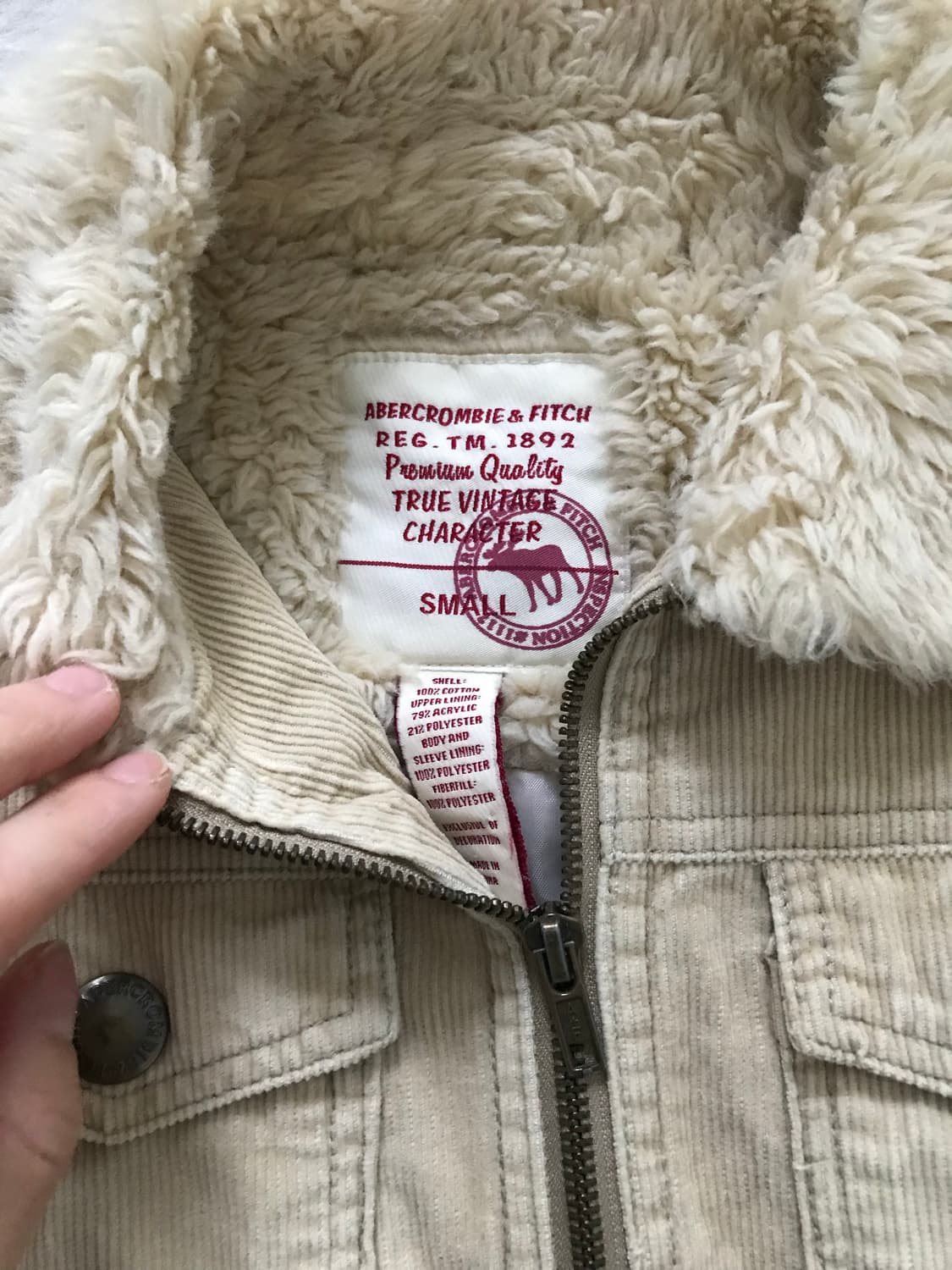 아베크롬비 기모 양털 쉐르파 버터 코듀로이 자켓 상품이미지9