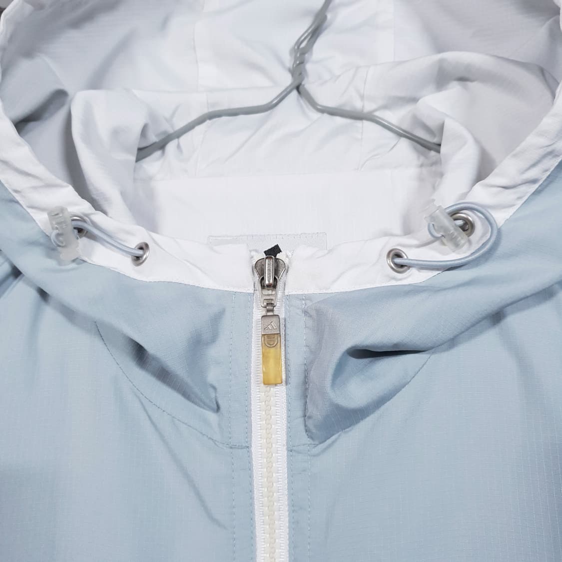 XL) 아디다스 오리지널 90s 올드스쿨 Y2K 민트 바람막이 후드 자켓 상품이미지3