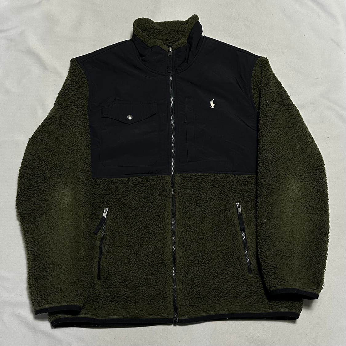 XL 폴로랄프로렌 화이트 포니 플리스 집업 자켓 상품이미지2