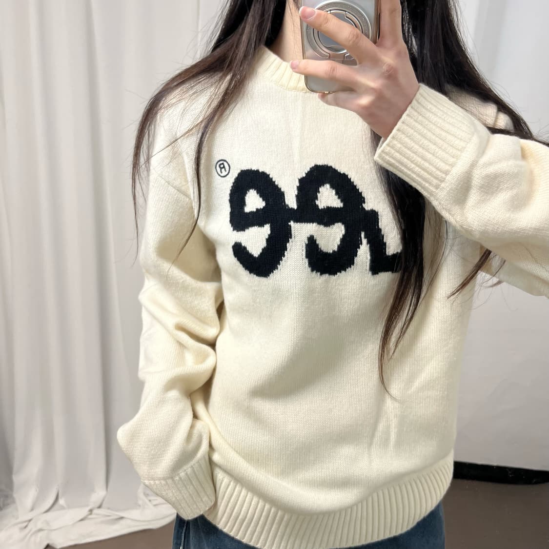 Lee White Knit  ⋆ M size ⋆ 어깨 53 가슴 58 총 상품이미지3