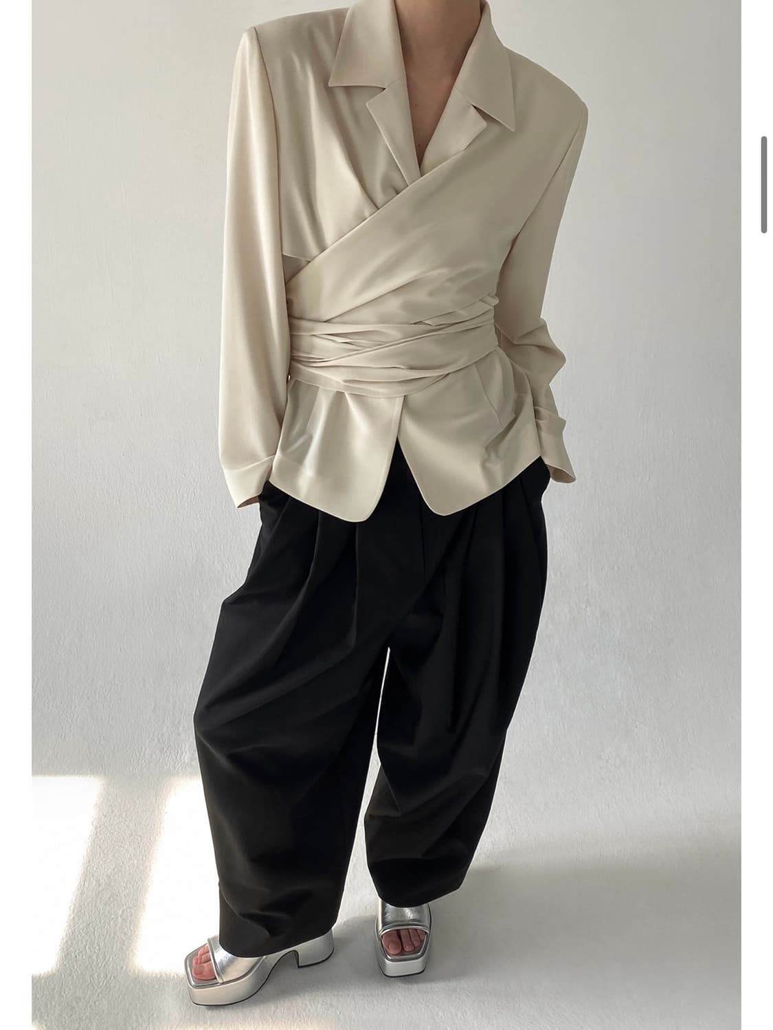 새상품)DRAGONBLUES 드래곤블루스 커버 랩 자켓 셔츠 M 상품이미지6