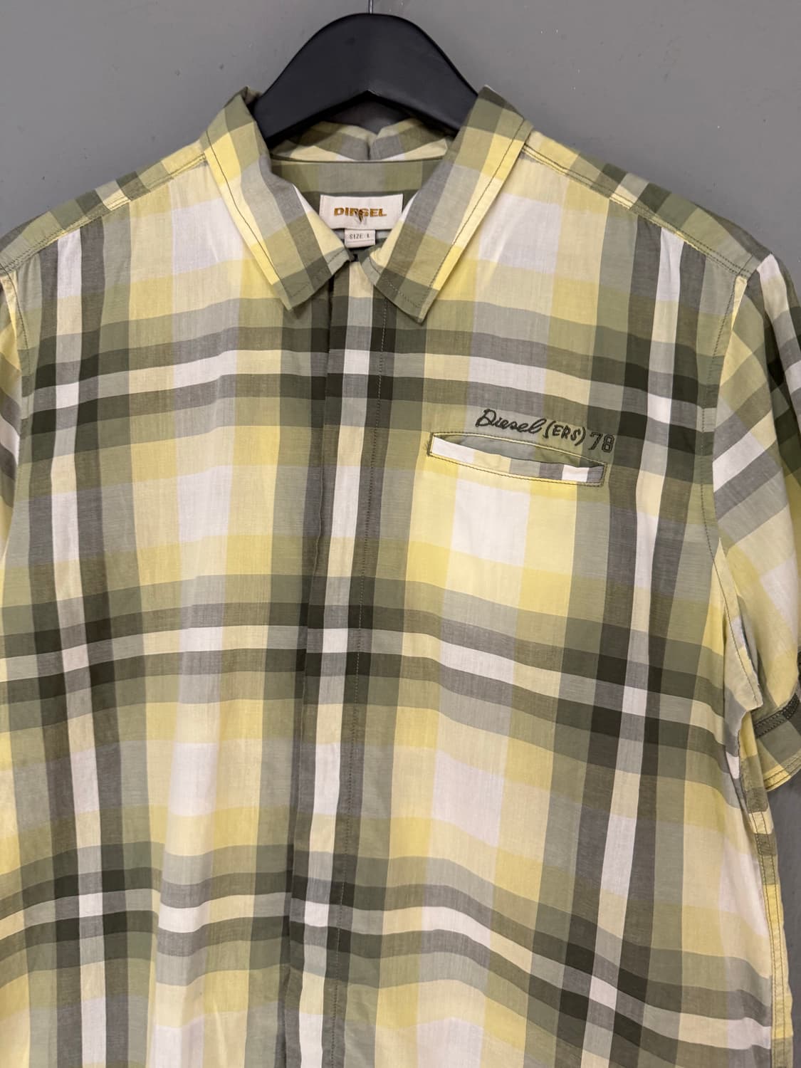 diesel check pattern shirt 상품이미지6
