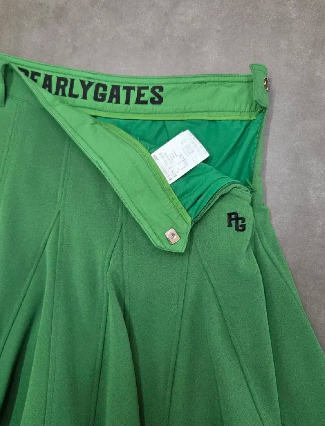 파리게이츠 24년 로고 자수 플라운스 큐롯 스커트 상품이미지6