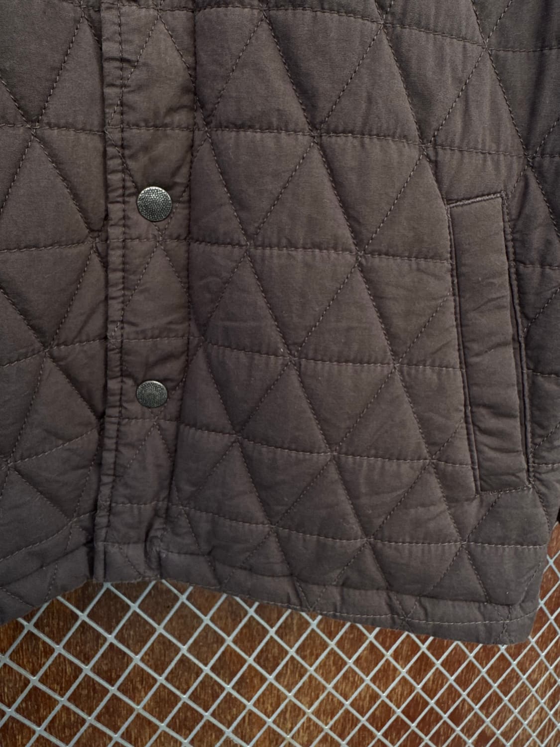 리바이스 빈티지 퀼팅 봄버 자켓 브라운 경량패딩 점퍼 S 상품이미지3