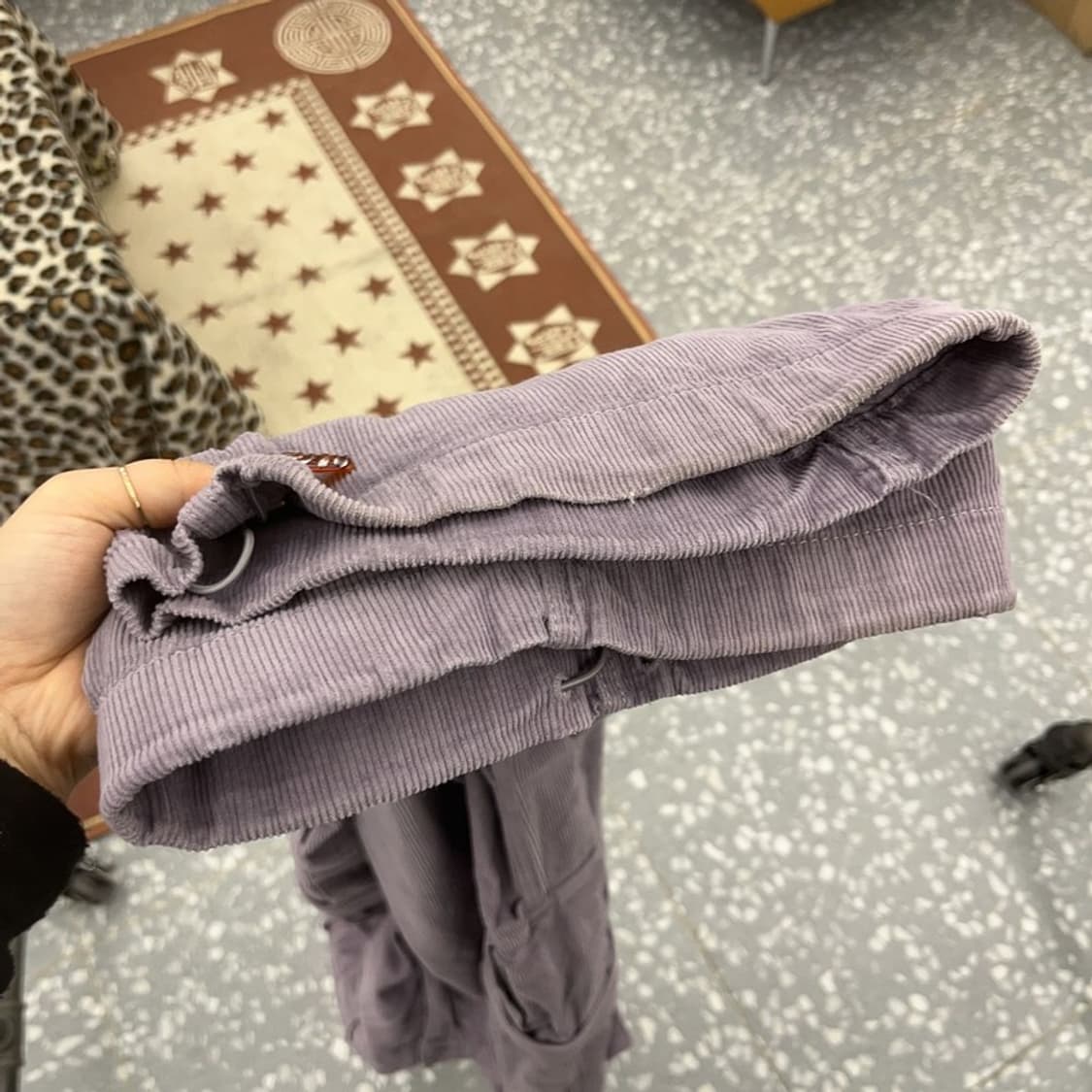 후아유 빈티지 Y2K 00's 연보라 카고팬츠 면바지 M C09567 상품이미지6